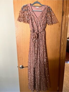 Marseille Embossed Maxi Dress Baltic Born